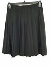 Vintage Brooks Brothers Women's Black Pleated Back Zip A-Line Skirt Size 10
