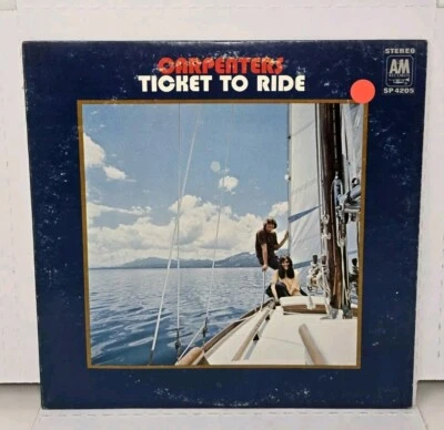 Ticket to Ride By Carpenters (LP  Rebound Records/A&M) Foto 1 de 2
