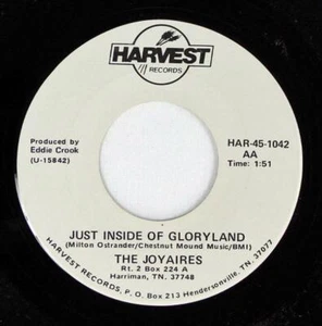 The Joyaires, Just Inside Of Gloryland / Same Harvest Records HAR 45 1042 - Picture 1 of 1