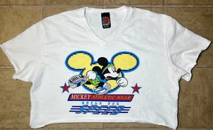 Vintage Mickey Unlimited "Tahiti Apparel" bauchfreies Oberteil sportliches Shirt Damen Large - Bild 1 von 7