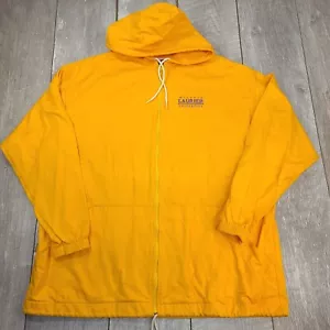 Barbarian Mens Wilfrid Laurier University Jacket Size Large Yellow Hoodie Zip - Picture 1 of 6
