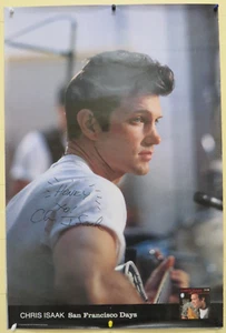 ROLLED SIGNED 1993 CHRIS ISAAK SAN FRANCISCO DAYS PROMO REPRISE 24X36 POSTER - Picture 1 of 2