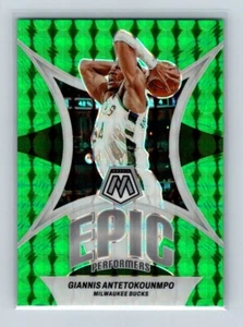 2023-24 Panini Mosaic Epic Performers Giannis Antetokounmpo Green # 8 - Picture 1 of 2