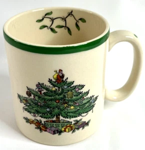 Spode Christmas Tree S3324 Kaffeebecher/Tasse Santa Topper Made in England EUC - Bild 1 von 6