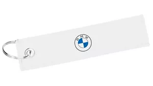 BMW Schlüsselanhänger Textil gewebt Weiß 1er 2er 3er 4er 5er 6er 7er X1 X2 X3 X6 - Bild 1 von 1