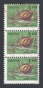 AOP Ghana #1357f 1991 coquilles de mer C400 bande d'occasion de 3. Pas de prix par Scott