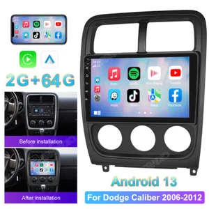 64GB for Dodge Caliber 2006-2012 Carplay Android 13.0 Car Radio Stereo GPS Navi - Picture 1 of 12