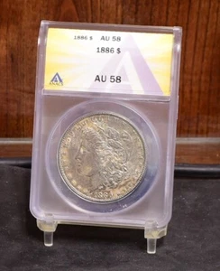 1886 Morgan Dollar - ANACS AU58 (#57103-L) - Picture 1 of 12