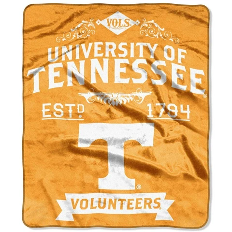 Tennessee Volunteers 50" by 60" Plush Raschel Throw Blanket - NCAA Cover