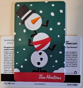 2023 TIM HORTONS GIFT CARD ~WINTER TIMBITS ~$0 SHIPPING ~SNOW PEOPLE? ~FD106072 - Bild 1 von 1