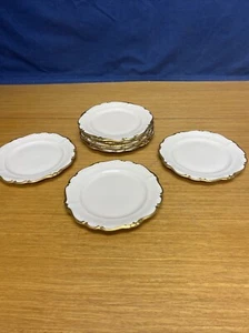 8 Vintage Rosenthal Pompadour Baroque Gold 6 1/4” Ivory Bread Plates - Picture 1 of 6