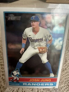 2025 Topps Heritage Chrome #355 Josh Jung, Texas Rangers - Bild 1 von 1