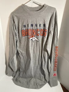 T-shirt Denver Broncos adulto grande lunga Broncomania manica lunga - Foto 1 di 6