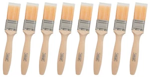 Hamilton Flat Paint Brushes Fine Tip Brush Set of 8 1.5" Emulsion Gloss Varnish - Picture 1 of 6