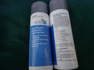 c. booth Derma 24 Face Wash Daily Healthy Skin Facial Cleanser 6.7 oz - 2 Pack - Picture 1 of 5