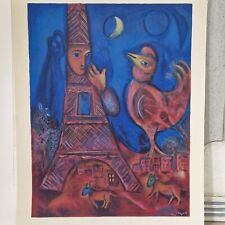 Marc Chagall, Bonjour Paris, Lithografie, Solier 1939