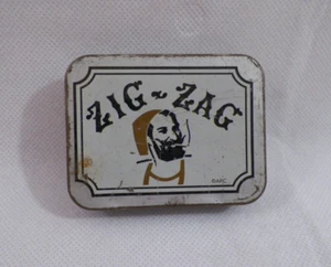 Antica latta tabacco carte sigarette bianche ZIG-ZAG vintage rara! - Foto 1 di 7