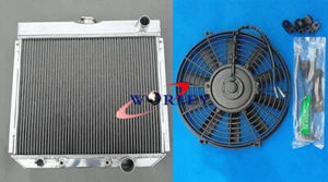 3 Core Aluminum Radiator for 1963-1969 Ford Fairlane 1967-1969 Ford Mustang +FAN - Picture 1 of 7