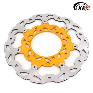 Rotor de disco dorado flotante KKE 320 MM apto para Yamaha YZ250/F YZ450F Suzuki RM125 RM250 - Imagen 1 de 7