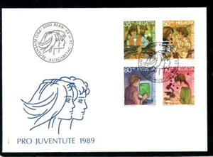 Busta 1989 - SVIZZERA - PRO JUVENTUTE 4v. - BUSTA FDC - LOTTO/25369 - Imagen 1 de 1