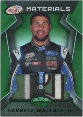 2016 Panini Certified Patch Racing Card Bubba Darrell Wallace Jr Green /5 #XM-DW - Image 1 of 2