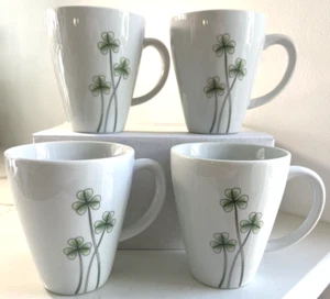 Seltene Marcus Notley Irland Tassen mit Kleeblättern irisches Porzellan Set 4 Tassen 6 Unzen - Bild 1 von 12