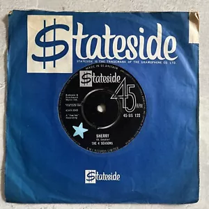 SHERRY, THE 4 SEASONS, 1962 STATESIDE LABEL, POP, VINYL & SLEEVE - Picture 1 of 3