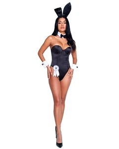 Playboy Women's 8PC Classic Bunny Costume - Picture 1 of 26