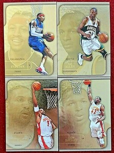 2001-2004 Flair Collection Gold Iverson Patch Anthony World Leaders Duncan