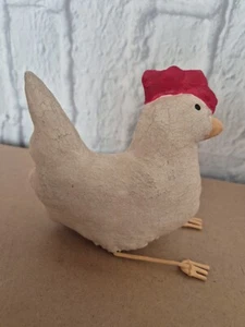 Pequeñas gallinas pollo decoraciones adornos piedra los cuervos - Imagen 1 de 7