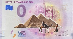 BILLET 0 EURO EGYPT PYRAMIDS OF GIZA COULEUR 2019 NUMERO DIVERS - Photo 1/1
