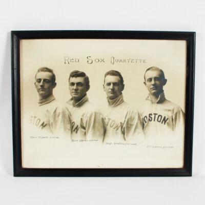 1911 Boston Red Sox Quartette Photo 17 x 21 Generation 1 w/ Players Business ... - Image 1 of 4