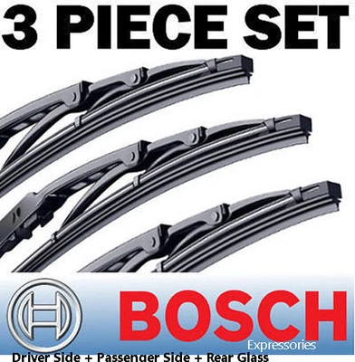 OEM Bosch Direct Connect Wiper Blades 24" 21" 17" Set of 3 For Honda Odyssey - Image 1 of 3