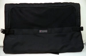 VICTORINOX Tri-Fold Black Canvas Garment Bag 22x44 - Picture 1 of 4