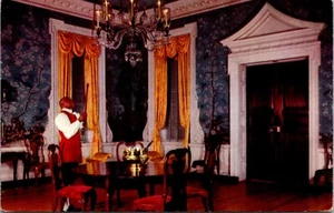 Postal Williamsburg Virginia Cena Palacio del Gobernador de colección publicada 1962 - Imagen 1 de 2