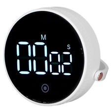 (Biały) Elektroniczny timer ze stojakiem Wyświetlacz cyfrowy Czas magnetyczny DE