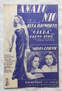 Partition ancienne (1946) AMADO MIO Rita Hayworth, Soeurs Etienne - Picture 1 of 2