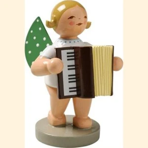 Wendt & Kühn Grünhainichener Engel mit Akkordeon, stehend, 650/48, blond/braun - Bild 1 von 5