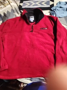 Red Fuzzy Pullover Polar Dogs High Tech Dogs Medium Mens #MS25 - Bild 1 von 5