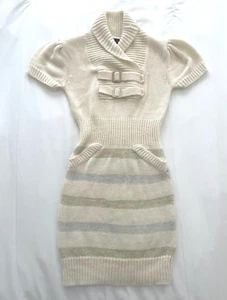 Dollhouse Girls' Casual White Knitted Dress Size M 10-12 - Picture 1 of 3