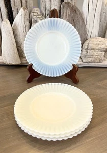 MacBeth Evans Off White Cremax Petalware 6.5” Bread Dessert Plates - Set of 4 - Picture 1 of 3