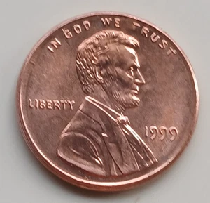 1999 Partial Collar ERROR CENT UNCIRCULATED - Picture 1 of 2