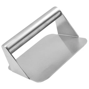  Pressa per hamburger in acciaio inox griglia pressa per hamburger domestica pressa per hamburger cucina - Foto 1 di 12