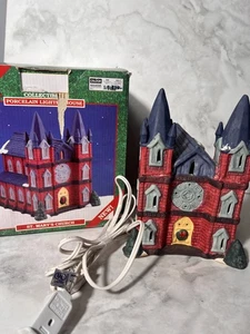 Dorfplatz Sammlerstücke Marienkirche beleuchtet handbemalt LESEN/FEHLER - Bild 1 von 23