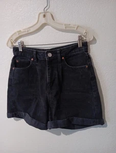 Denim Co. Womens Size 6 Black Shorts Denim Black Jean Shorts - Picture 1 of 12