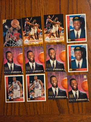 Calbert Cheaney Rookie Basketball Card Lot - 12 cards - Image 1 of 2