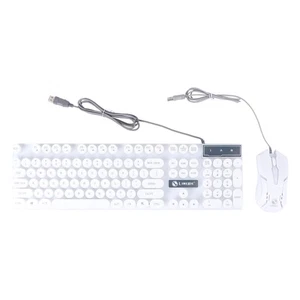 1 Set Computer Keyboard Mausspiele Ergonomische wasserdichte Tastaturmaus - Afbeelding 1 van 12
