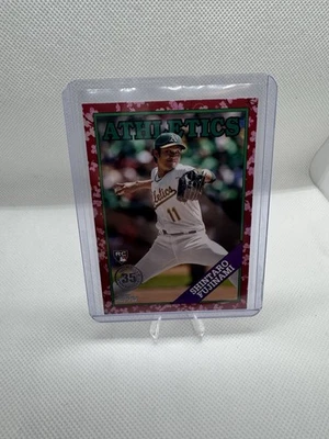 2023 Topps Japan Edition Shinto Fujinami Cherry Blossoms Red /5 1988 Rookie RC - Image 1 of 2