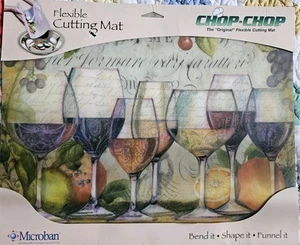 Wine Country Designer Flexible Plastic Cutting Board Mat Made in the USA - Picture 1 of 2