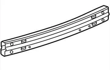 Rear reinforcement bar only 22891609 2010-2017 CHEVROLET EQUINOX - Image 1 of 4